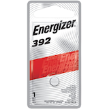Energizer Silver Oxide 1-pk 392 1.5V / 1.5 Volt Zero Mercury Button CellBattery Front_Flat