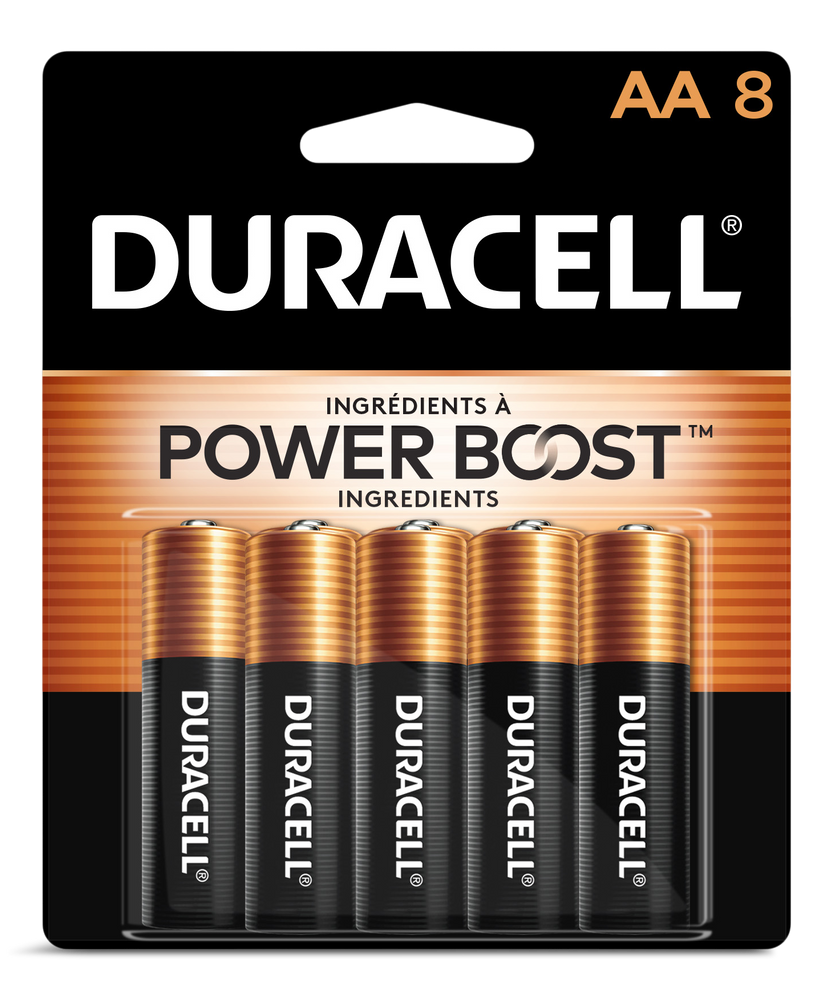 Duracell Coppertop 8-pk AA Alkaline Batteries, Long Lasting, All ...