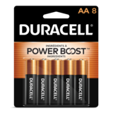 Duracell Coppertop AA Alkaline Batteries, All Purpose, 8-pk Front_Flat