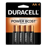 Duracell Coppertop AA Batteries, Alkaline, 4-pk Front_Flat