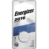 Pile bouton au lithium Energizer CR2016 pour montres et appareils électroniques, 3 V, paq. 1 Front_Flat