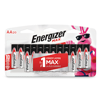 Energizer Max 20-pk AA Alkaline Batteries, Long Lasting, All Purpose Front_Flat