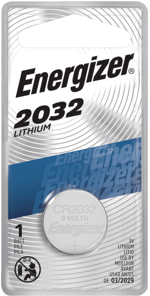 Energizer 1 Pk Cr2032 3v 3 Volt Lithium Coin Cell Battery Long Lasting Canadian Tire