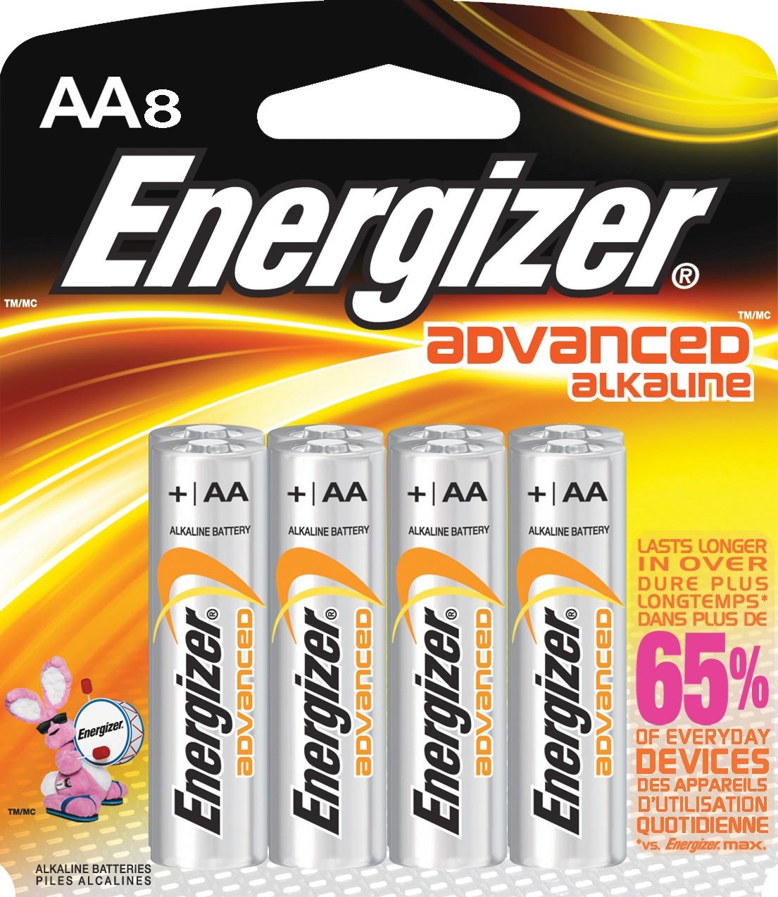 Energizer Advanced Alkaline AA Batteries, 8pk Canadian Tire