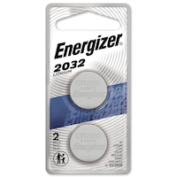 Energizer 2-pk CR2032 3V / 3 Volt Lithium Coin Cell Batteries, Long Lasting Front_Flat