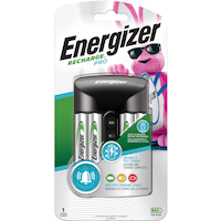 Energizer Recharge Pro CHPROWB4 AA /AAA Rechargeable Battery Charger with 4 AA NiMH Batteries Front_Flat