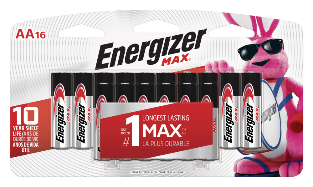 Energizer Max 16-pk AA Alkaline Batteries, Long Lasting, All Purpose  Canadian Tire