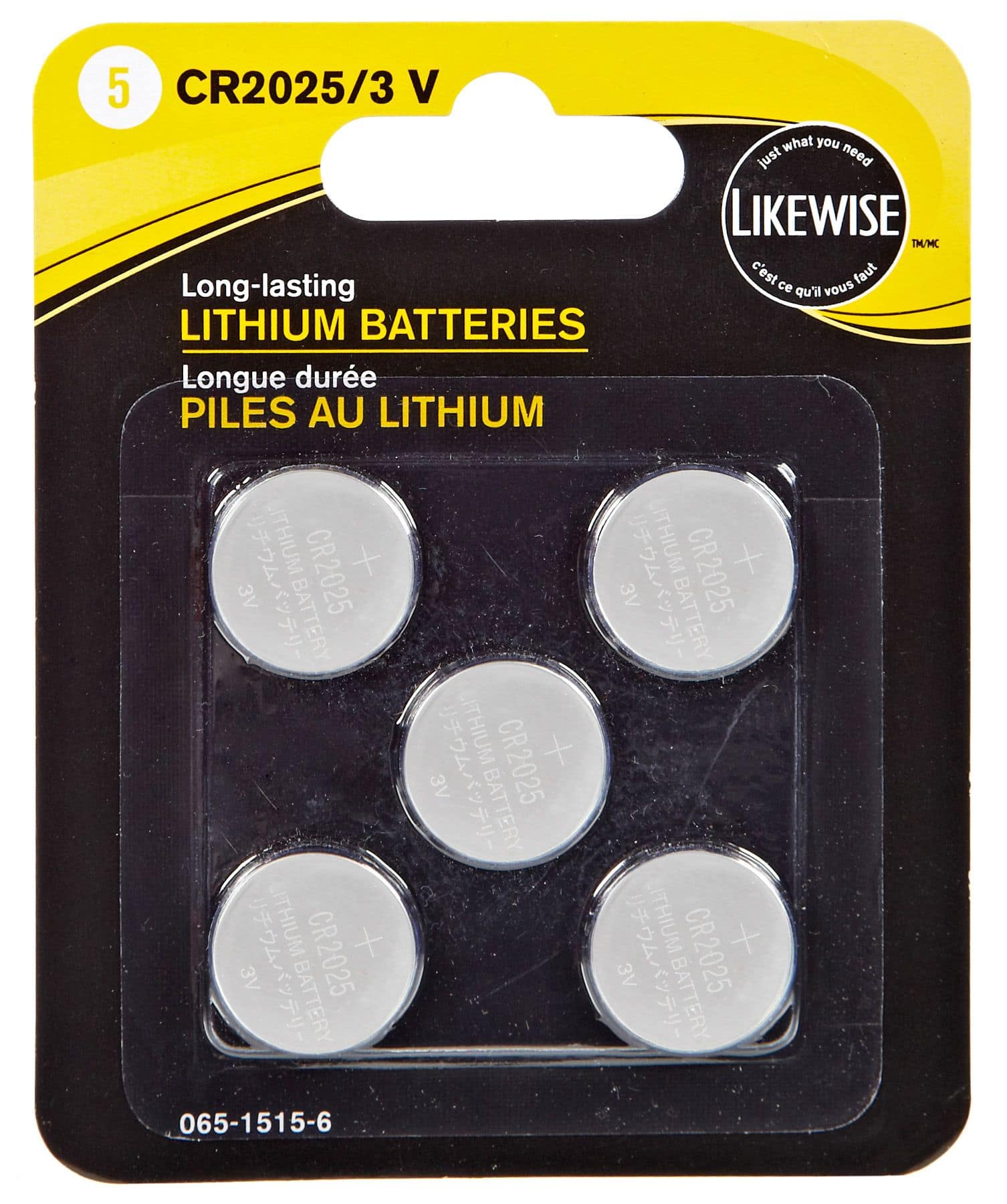 Piles 3 V au lithium 2025 Likewise, paq. 5