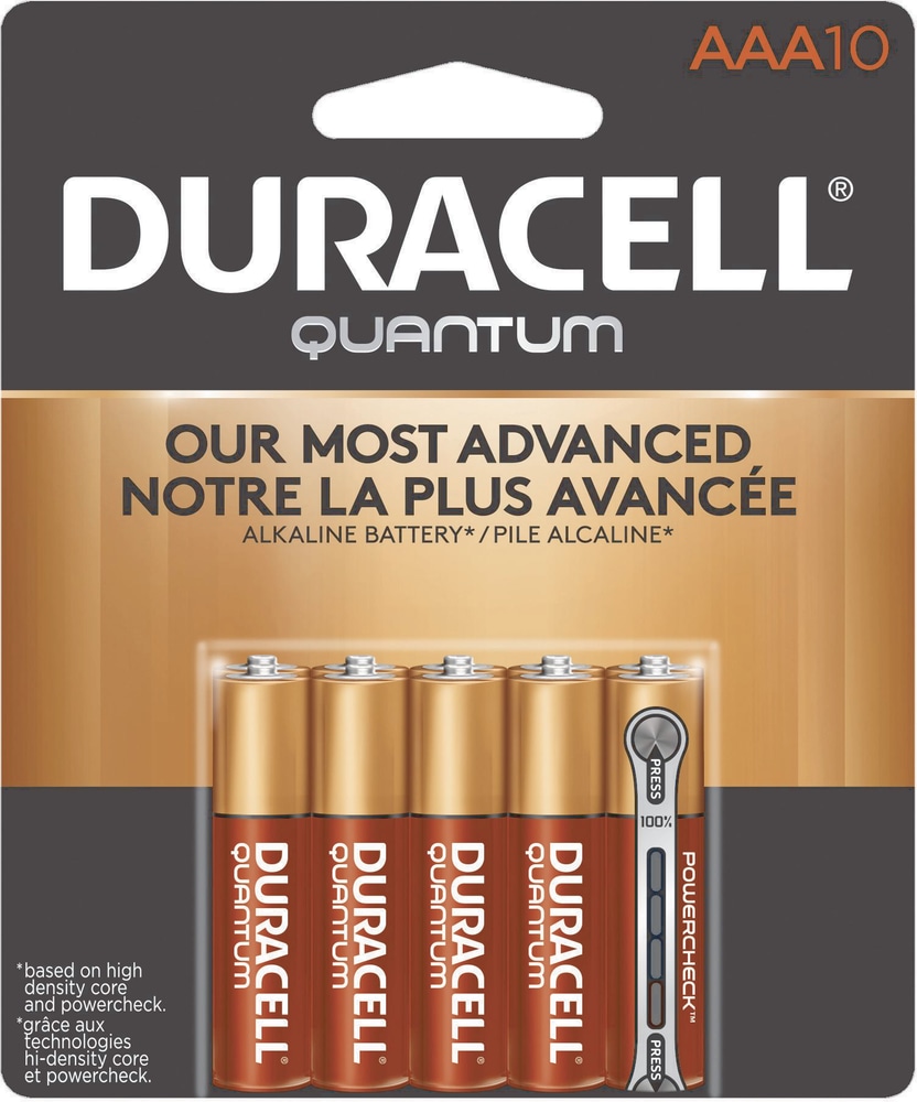 Duracell Quantum Alkaline AAA Batteries, 10pk Canadian Tire