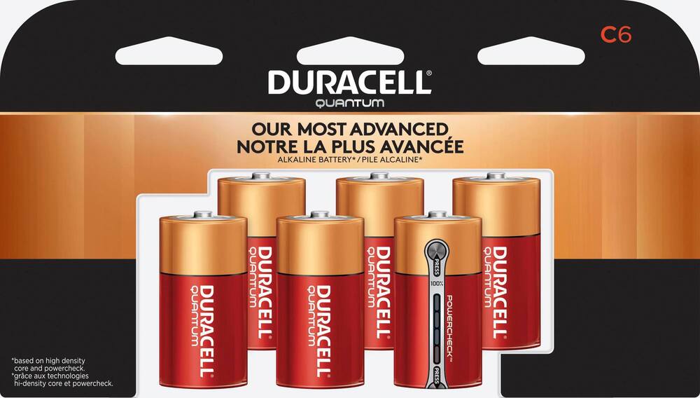 Duracell Quantum Alkaline C Batteries, 6pk Canadian Tire