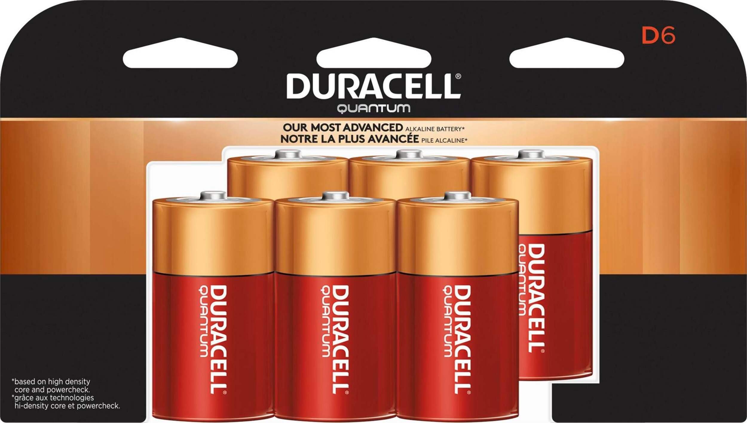 Duracell Quantum Alkaline D Batteries, 6pk Canadian Tire
