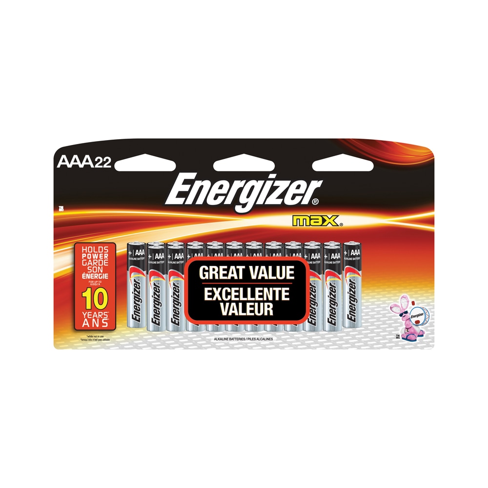 Energizer Max AAA Batteries, 22pk Canadian Tire