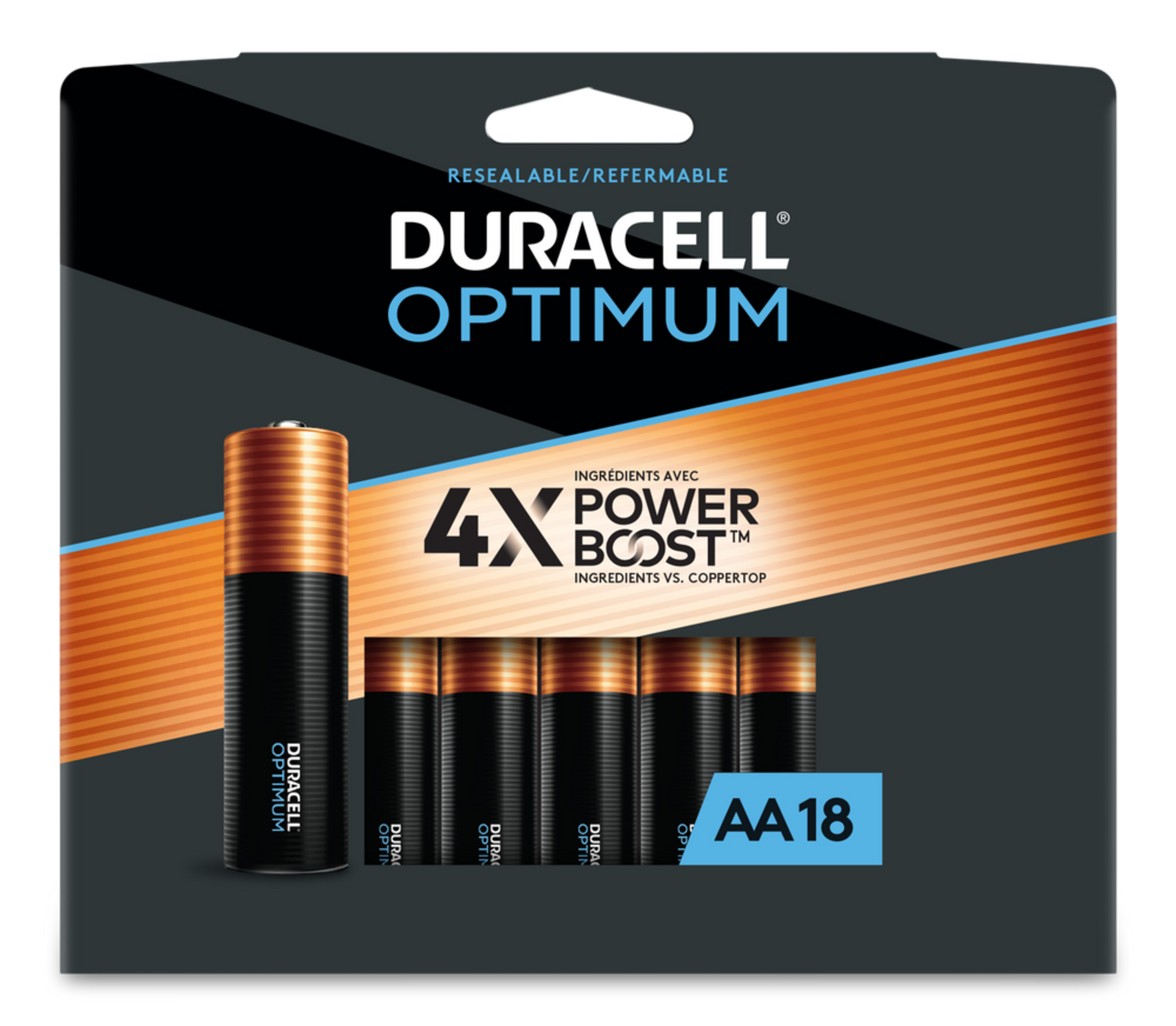 Duracell Optimum AA Batteries, Alkaline, 18-pk | Canadian Tire