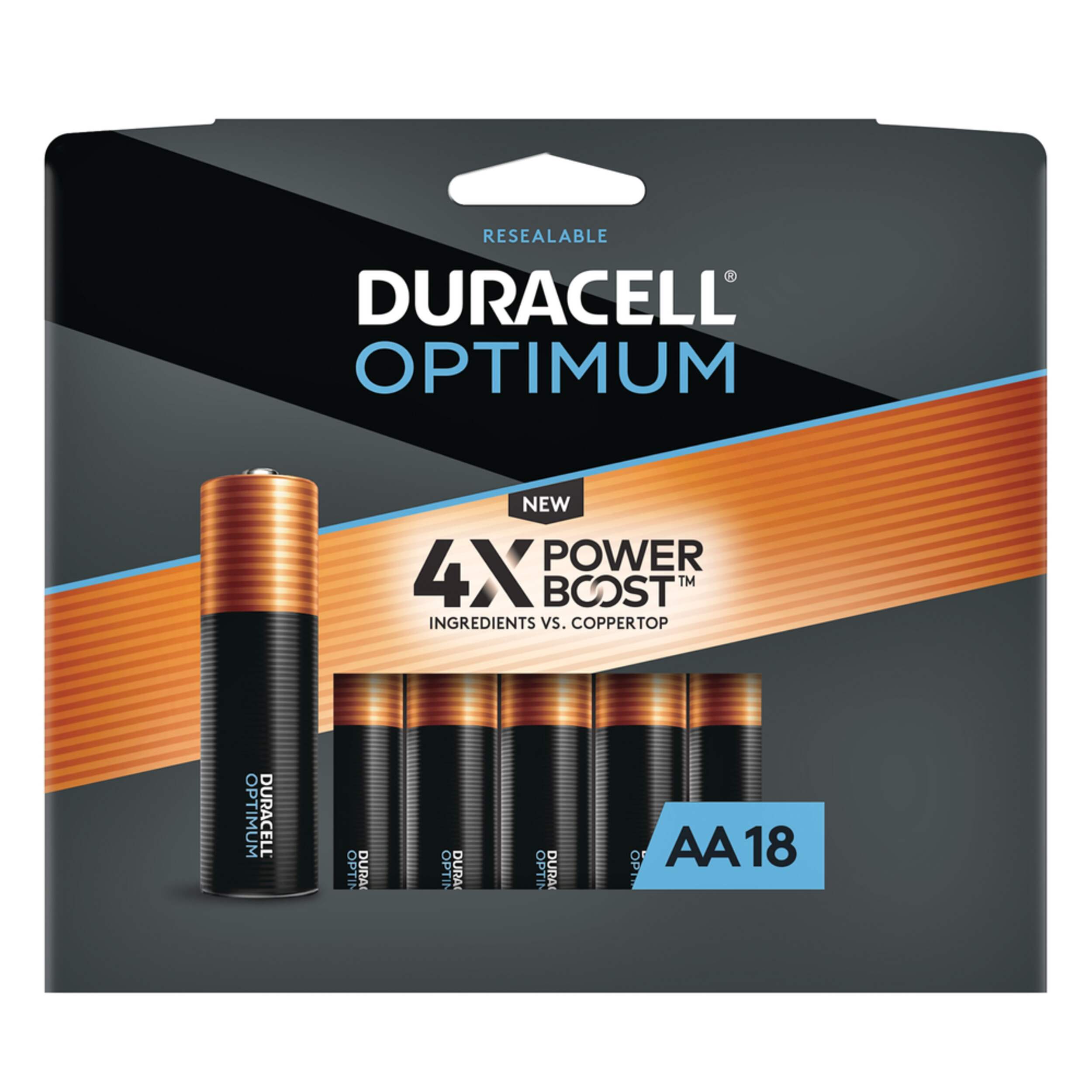 Duracell Optimum AA Batteries, Alkaline, 18pk Canadian Tire