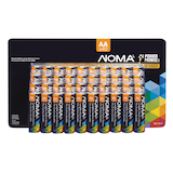 NOMA 40-pk AA Alkaline Batteries, Long Lasting, All Purpose Front_Flat