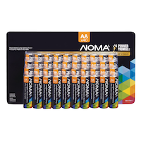 NOMA 40-pk AA Alkaline Batteries, Long Lasting, All Purpose Front_Flat