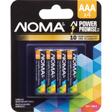 NOMA 4-pk AAA Alkaline Batteries, Long Lasting, All Purpose Front_Flat