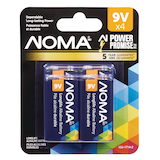 NOMA 9V/9 Volt Alkaline Batteries, All Purpose, Long Lasting, 4-pk Front_Flat