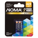 NOMA A23 12V / 12 Volt Alkaline Batteries, 2-pk Front_Flat