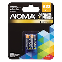 NOMA A23 12V / 12 Volt Alkaline Batteries, 2-pk Front_Flat