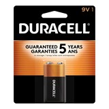 Duracell Coppertop 9V Alkaline Battery, All Purpose, 1-pk Front_Flat
