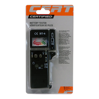 Certified Universal Battery Tester / Checker, AAA, AA, C, D, 9V Front_Flat