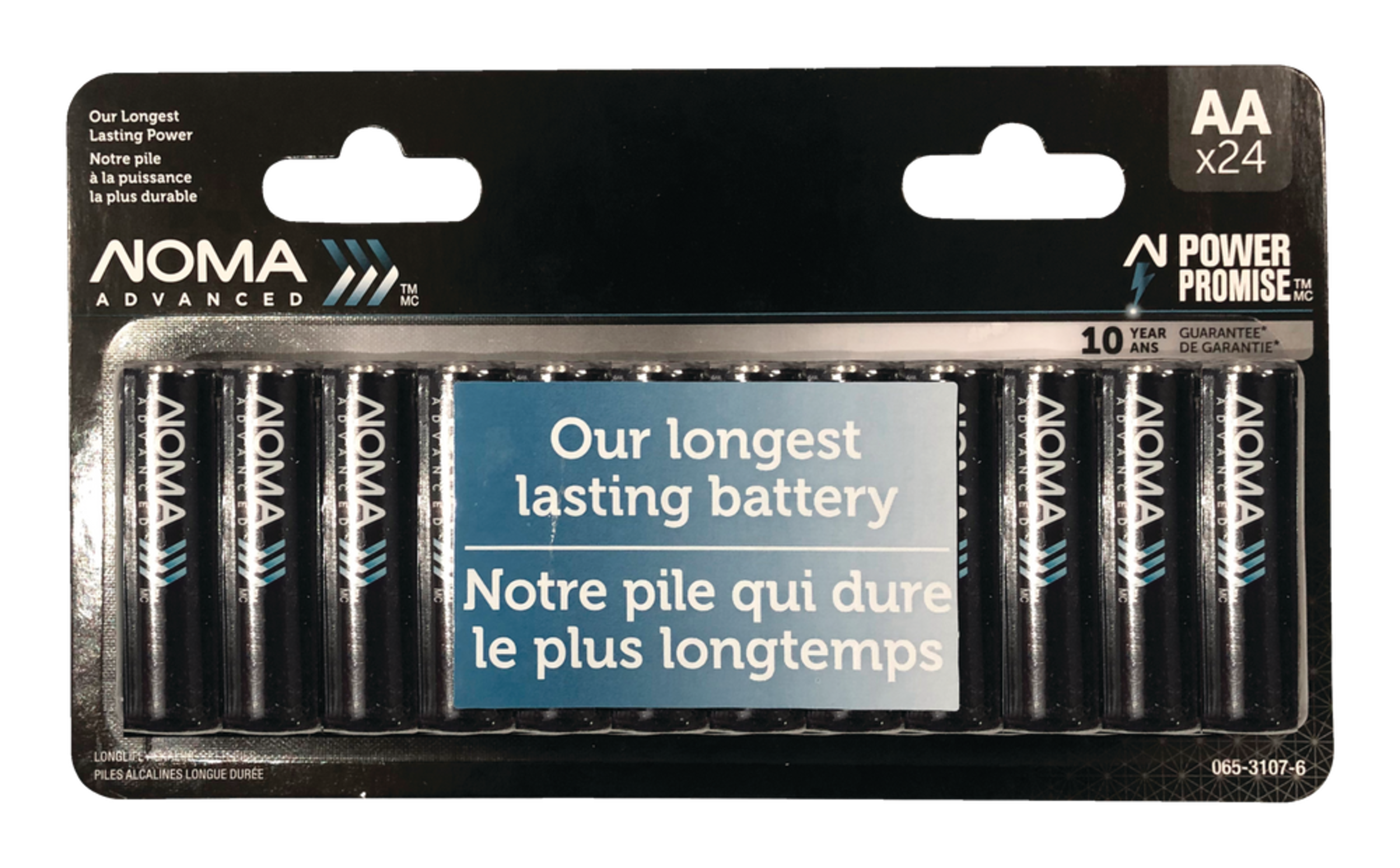 NOMA Advanced 24-pk  AA Alkaline Batteries, Long Lasting, All Purpose Front_Flat