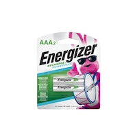 Piles rechargeables AAA NiMH 800 mAh Energizer NH12BP-2, préchargées, tout usage, paq. 2