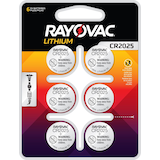 Piles plates au lithium Rayovac 2025, paq. 6 Front_Flat