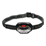 Certified 18 Lumens Lightweight Adjustable LED Pivot Headlight/Headlamp, Batteries Included Front_Elevated