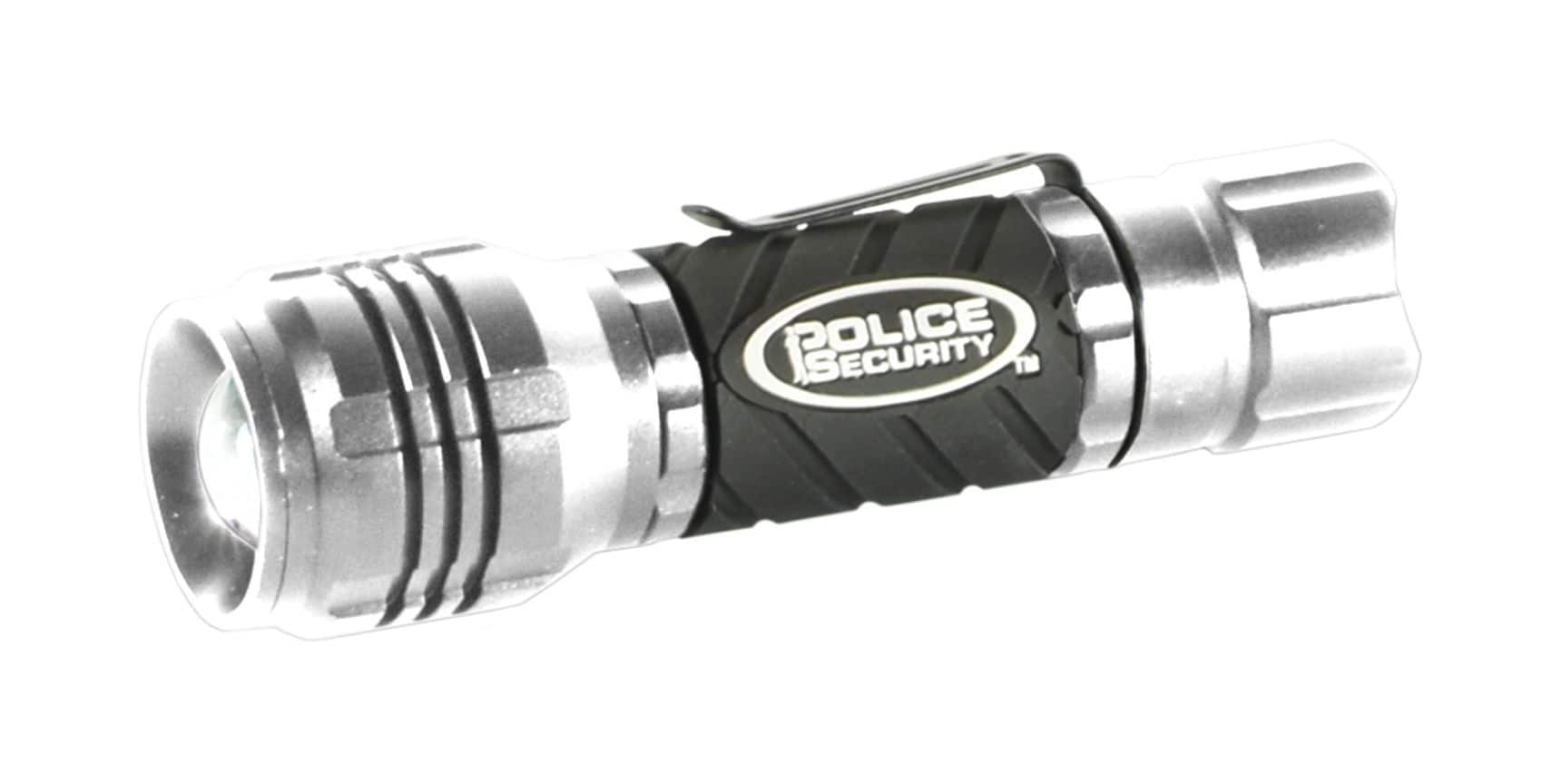 Lampe de poche à DEL 3C durable Police Security Elite Zephyr, 900 lumens,  piles comprises, noir