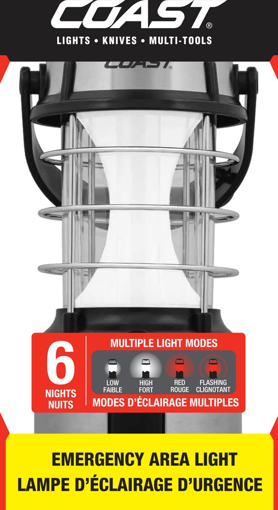 Coast EAL17 460 Lumens Impact and Weather Resistant Stainless Steel