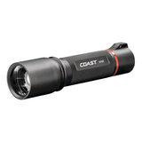Lampe de poche portative à DEL résistante à l'eau et aux chocs Coast HP8R, 760 lumens, piles incluses, noir Front_Three_Fourths_Angled_Left