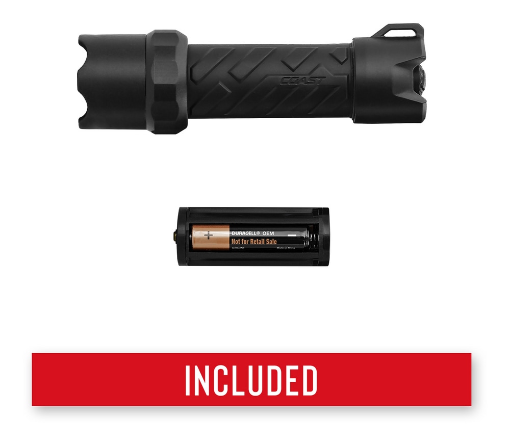 Coast PS400 375 Lumens Durable Stainless Steel LED Handheld Flashlight