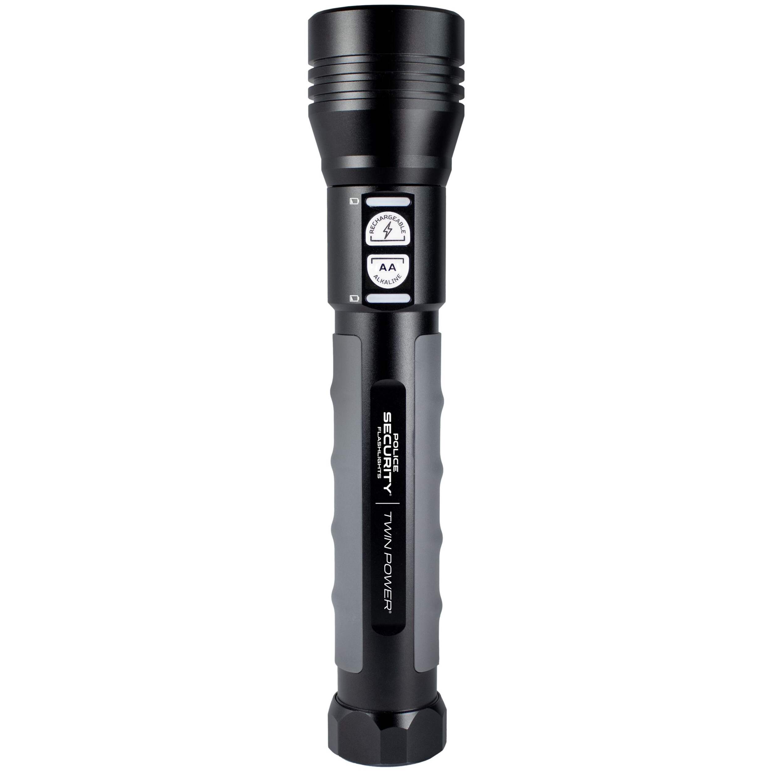 Police Security Twin Power Flashlight 4000 Lumens Front_Flat