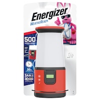 Energizer 500 Lumens Durable and Waterproof 360-Degree Safety Emergency Lantern with 3 Light Modes