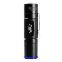 Police Security 500 Lumens Waterproof Aluminum Storm Handheld Flashlight, Batteries Included, Black