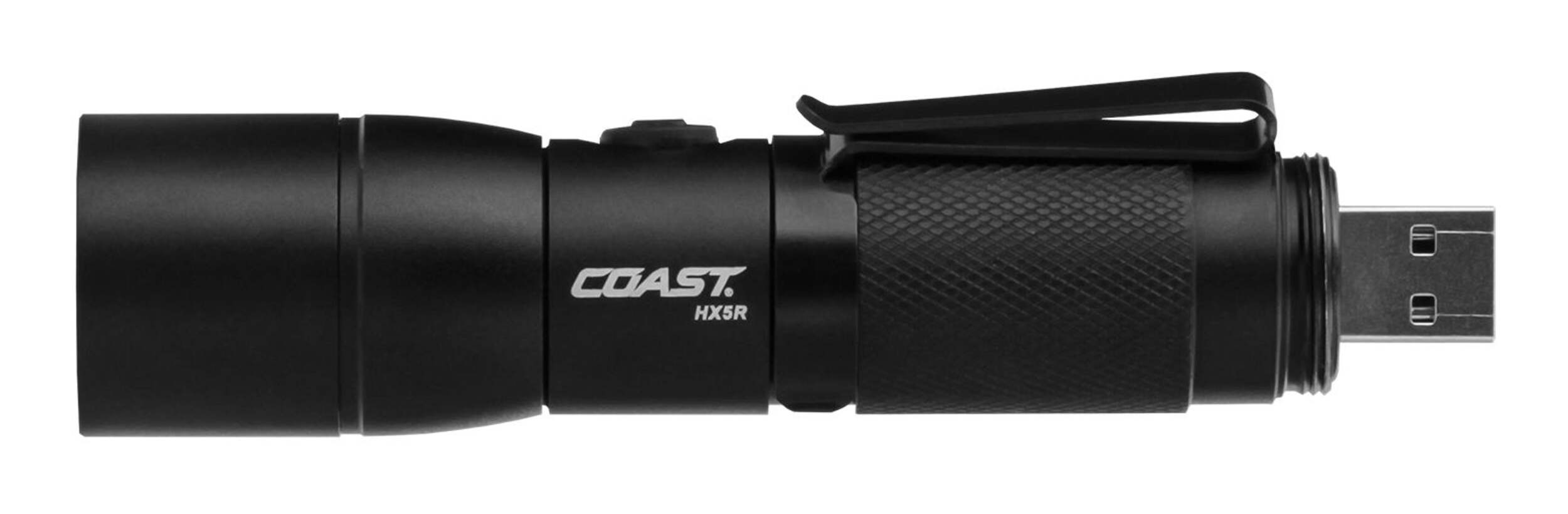 Coast HX5R USB Rechargeable Handheld Flashlight, LiIon Battery
