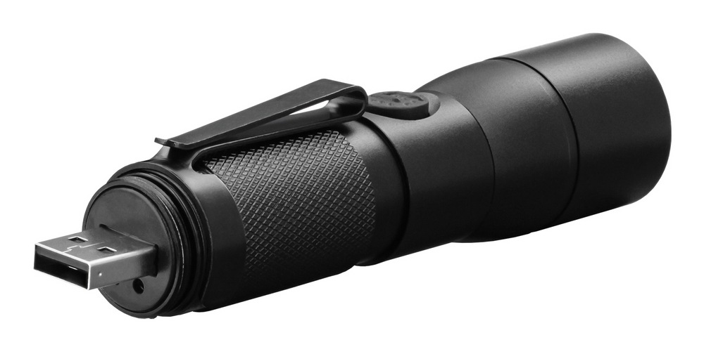 Coast HX5R USB Rechargeable Handheld Flashlight, LiIon Battery Included, Black Canadian Tire