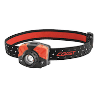 Coast FL75R 530 Lumens Dual Colour Twist Focus Rechargeable LED Headlight/Headlamp, Batteries Included Front_Three_Fourths_Angled_Left