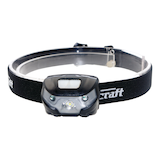 Mastercraft 200 Lumens Rechargeable CREE LED Headlight/Headlamp, Li-Ion Battery Included, Black Front_Elevated