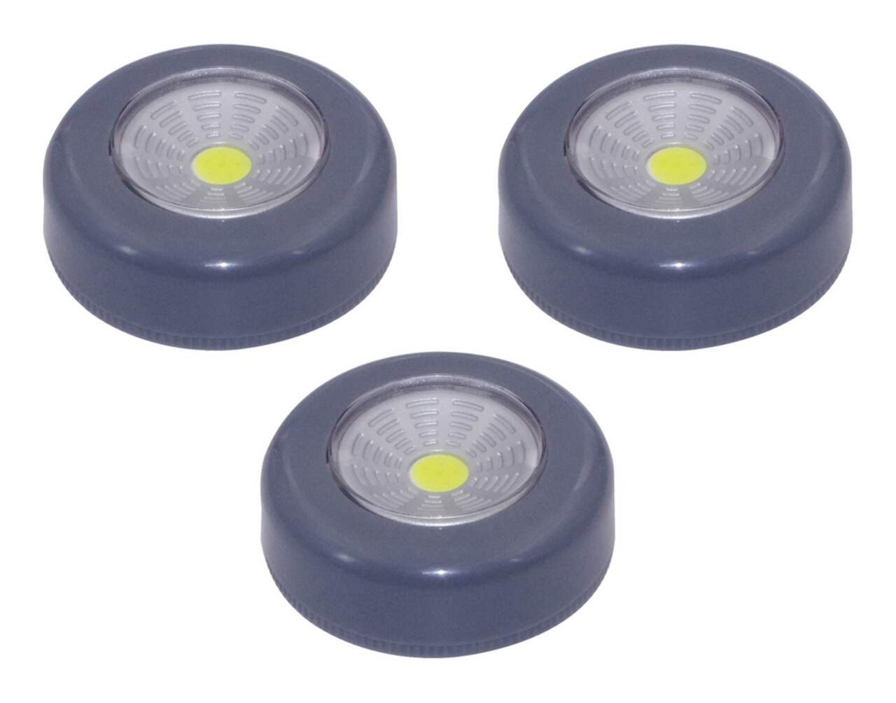 Lumières à DEL sans fil de 65 lumens à bouton-poussoir de marche/arrêt  Certified, piles comprises, paq. 3
