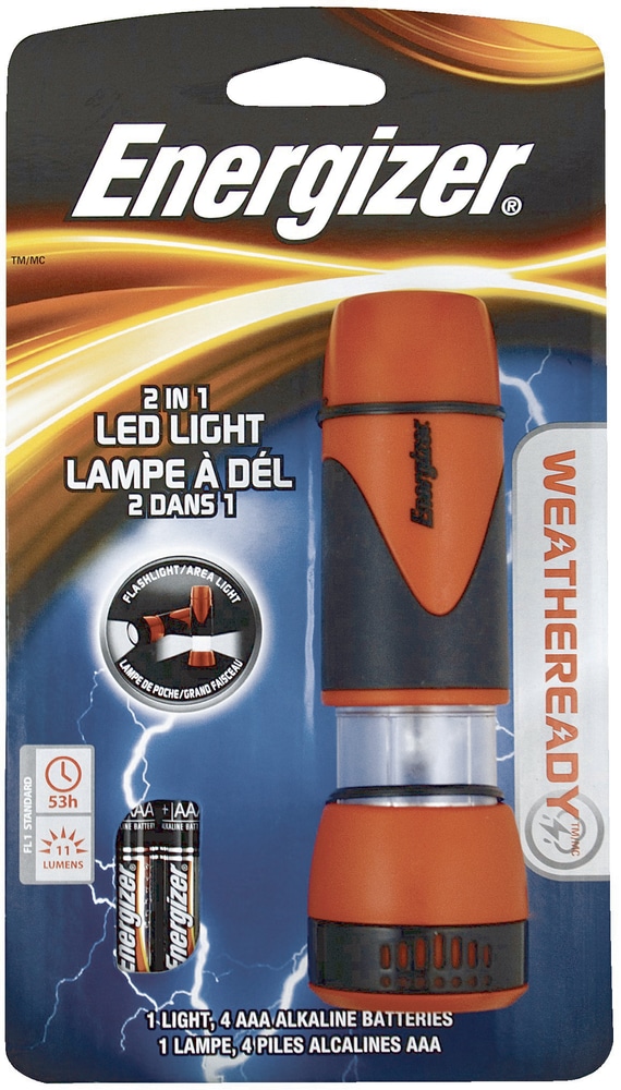 Weather Ready 2 in 1 LED Flashlight with Batteries Canadian Tire
