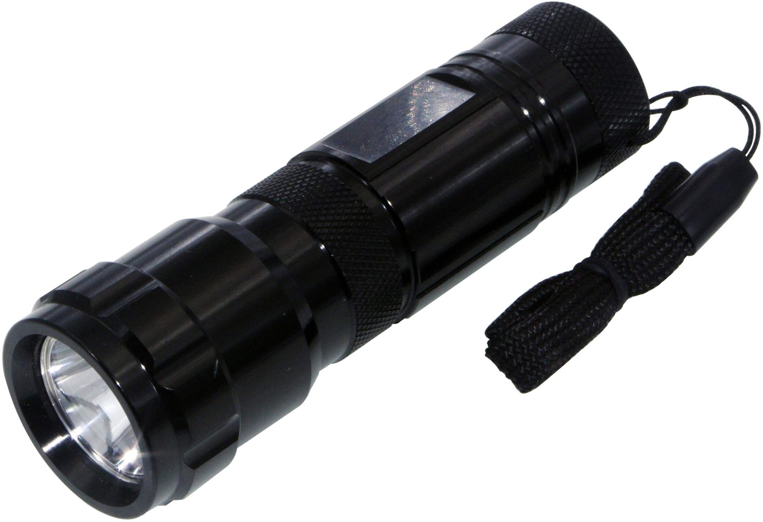 Certified 95 Lumens Compact Lightweight Waterproof Flashlight with 3 Settings, Batteries Included Front_Angled_Left