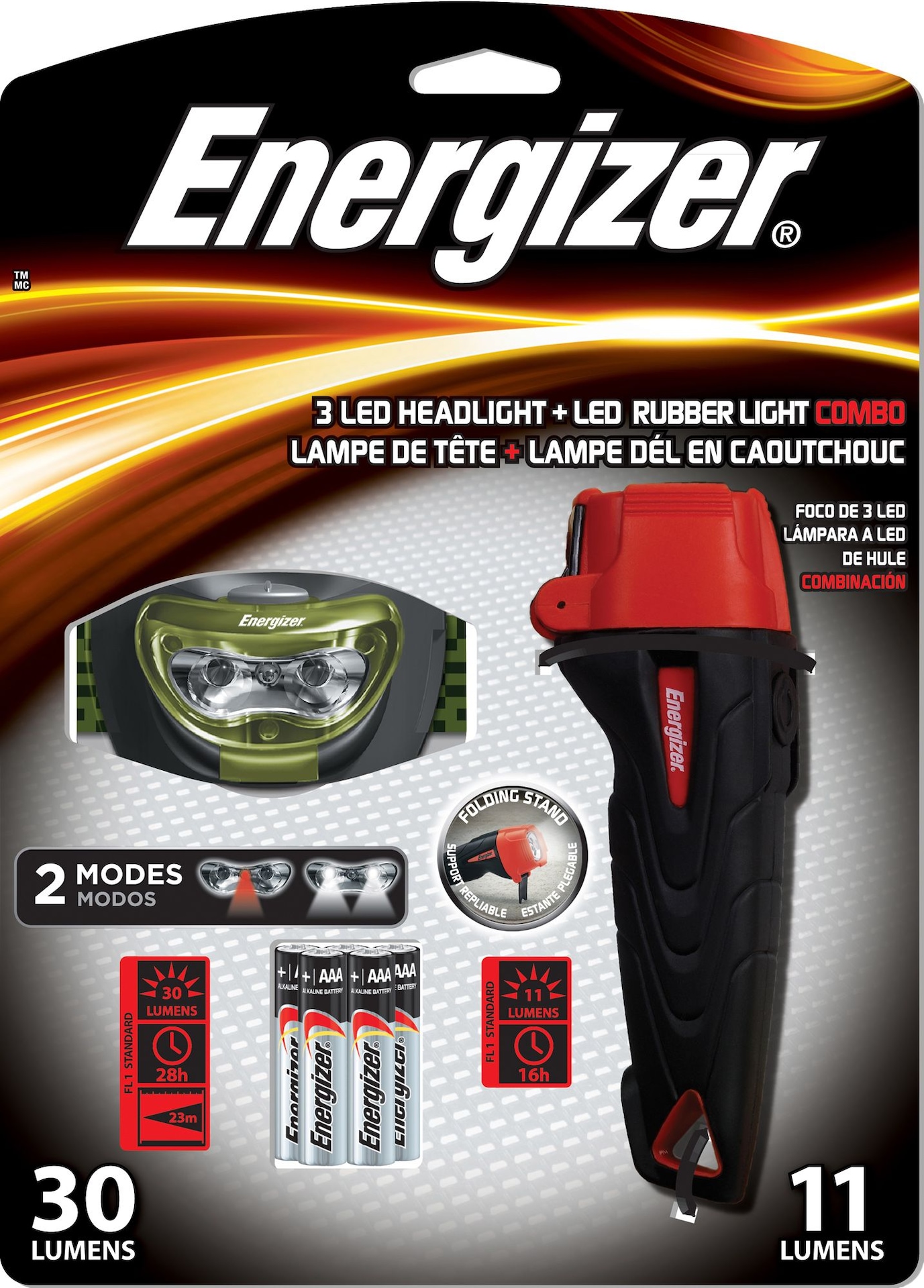 Energizer 3 LED Headlight & Flashlight Canadian Tire