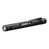 Coast G20 36 Lumens Weatherproof Inspection Handheld Flashlight, Batteries Included, Black Front_Angled_Left