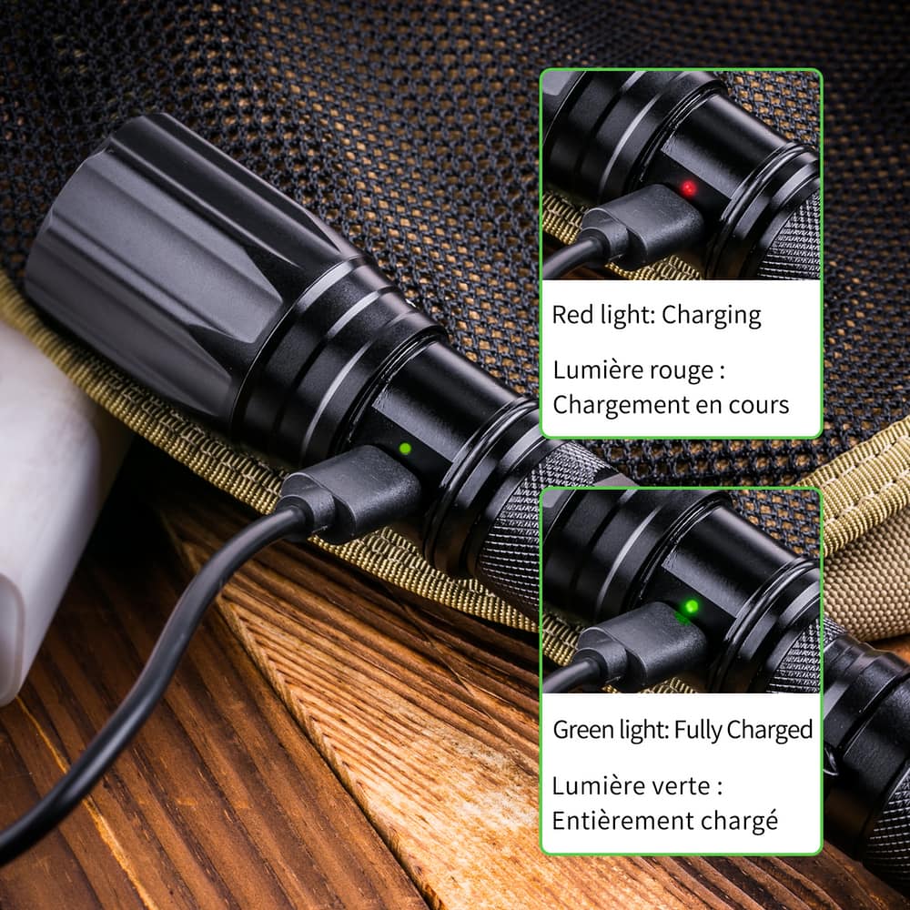 rechargeable uv led flashlight