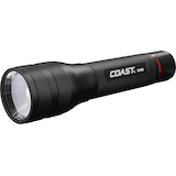 Lampe de poche à l'épreuve des intempéries à mise au point coulissante Coast G450, 1400 lumens, piles comprises, 20,32 cm (8 po), noir Front_Three_Fourths_Angled_Left