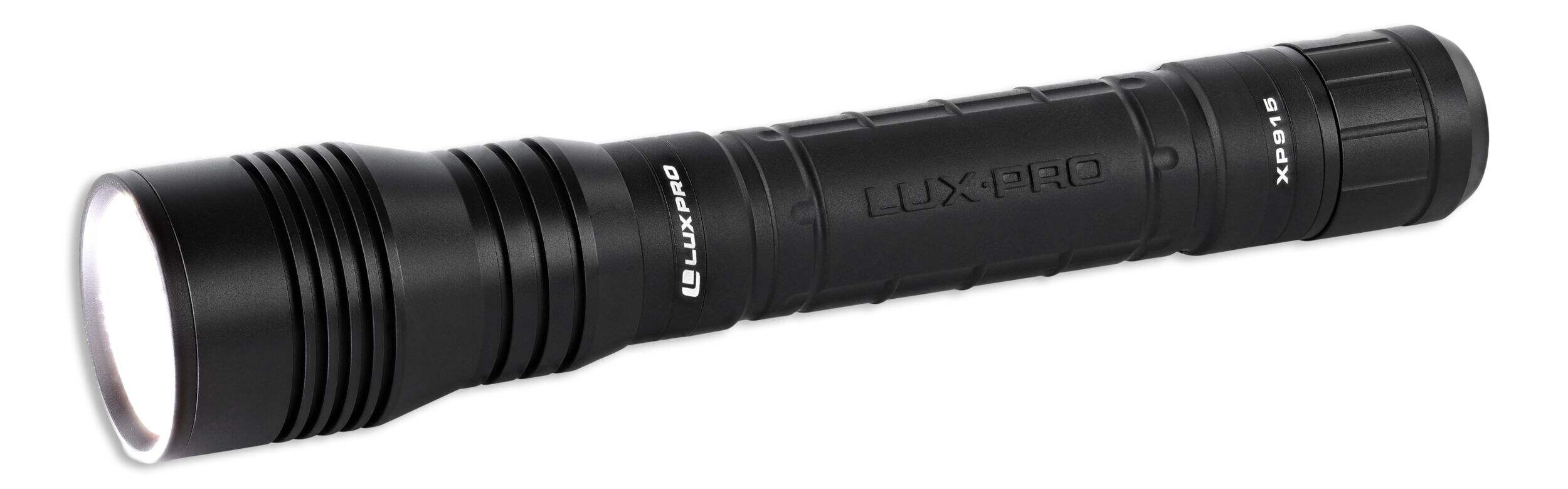 LUXPRO Pro Series 1600 Lumen Durable Rechargeable Tactical LED Flashlight with TackGrip