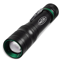 Police Security 1500 Lumen Elite ProFlex 2.0™ Dual Power Rechargeable Flashlight, Black
